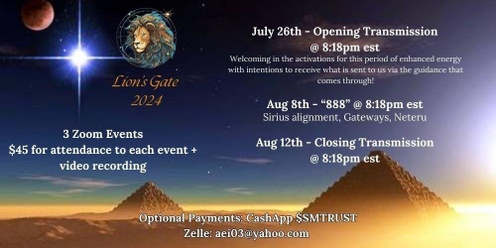 Lion's Gate Portal 2024: Special 3 Events