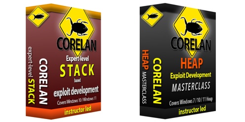 Corelan: Stack based exploit development / Heap exploitation masterclass