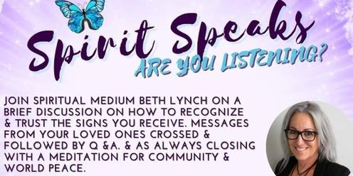 "The Light"  An Intimate Evening with Spirit with Medium Beth Lynch