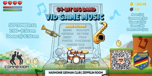 64-Bit Big Band Videogame Music Night - Connexion Big Band