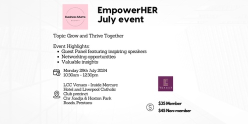 July EmpowerHER networking event 