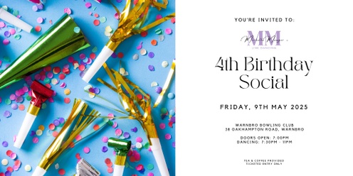 4th Birthday Social