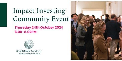 Impact Investing Community Event 