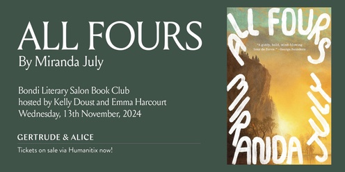 Bondi Literary Salon November Book Club: All Fours