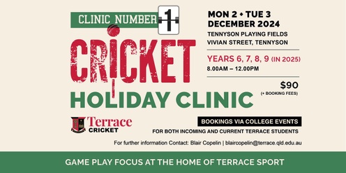 Terrace Cricket Holiday Clinic #1