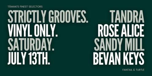 Strictly Grooves (Vinyl Only) - Bevan Keys, Sandy Mill, Rose Alice & Tandra
