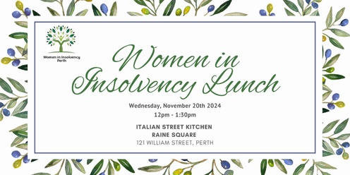 Women in Insolvency Lunch - November