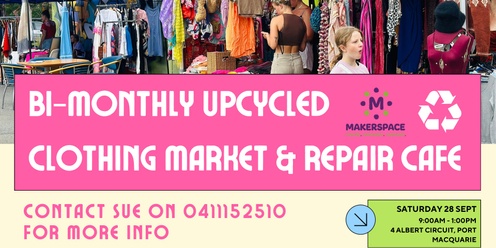 UpCycled Clothing Swap & Sell Markets & Repair Cafe | PORT MACQUARIE