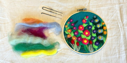 Dry Felting 101: Spring Flowers with Heather