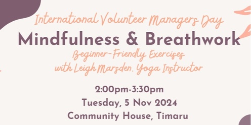 International Volunteer Managers Day: Mindfulness & Breathwork