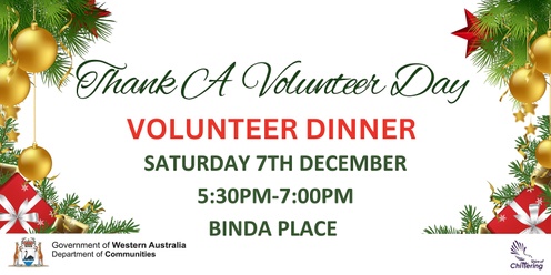 Thank a Volunteer Day Dinner