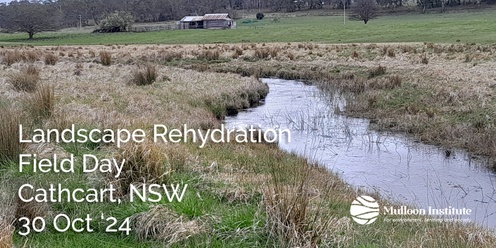 Landscape Rehydration Field Day – Cathcart, NSW