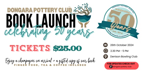 Dongara Pottery Club Inc. Book Launch & 50 Year Celebration