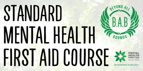 Standard Mental Health First Aid Course - Perth
