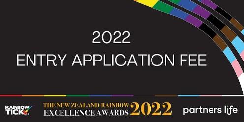 Entry Application Fee to The New Zealand Rainbow Excellence Awards 2022