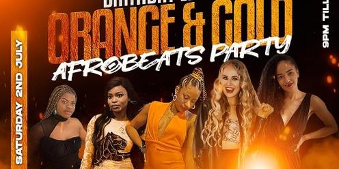 Orange & Gold Birthday Edition Afrobeats Party 