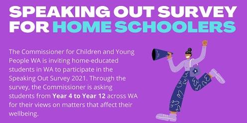 Speaking Out Survey Homeschool In Person session - January 2022