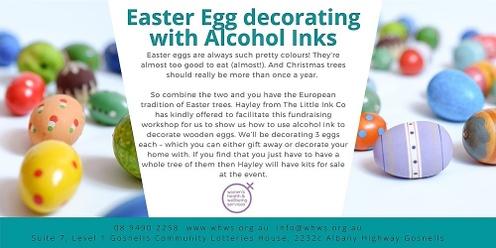 Easter Egg decorating with Alcohol Inks