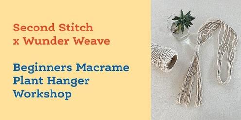 Beginners Macrame Plant Hanger Workshop (Adults) with Wunder Weave
