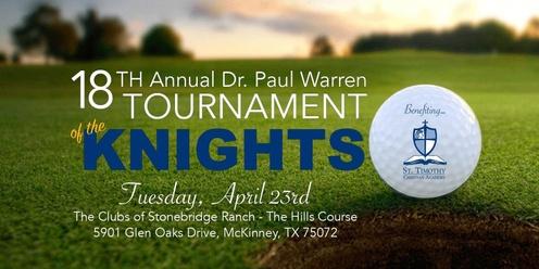 The Dr. Paul Warren Memorial Tournament of the Knights 2024