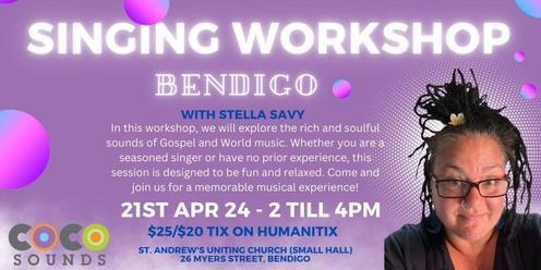21st April Singing Workshop Bendigo