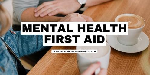 Mental Health First Aid UC Staff Refresher Course