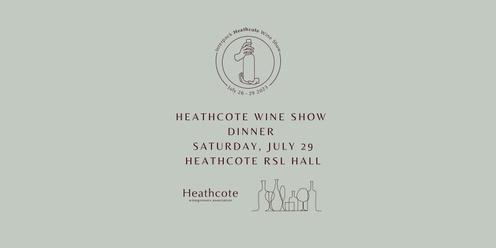 Heathcote Wine Show Dinner