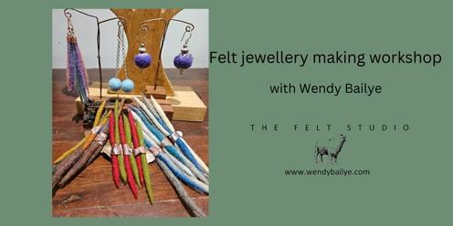Felt workshop- felt jewellery making 