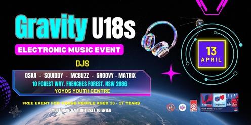 Gravity U18s - Electronic Music Event