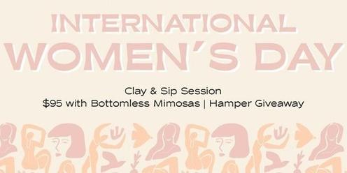 International Women's Day - Clay & Sip Session