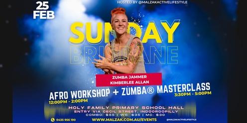 ZUMBA MASTERCLASS & Afro Workshop with ZJ Kimberlee Allan, Sun 25 Feb, Indooroopilly BRISBANE