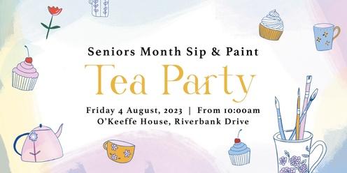 Seniors Sip & Paint Tea Party!