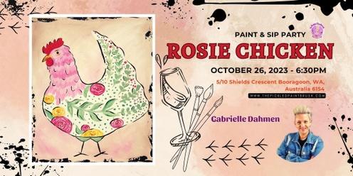 Paint & Sip Party - Rosie Chicken - October 26, 2023