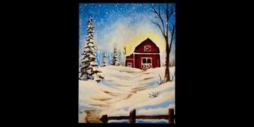 Winter Barn Instructed Painting Event