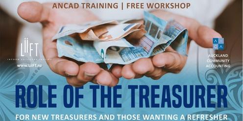 The Role of the Treasurer workshop for New Treasurers and Those Wanting a Refresher