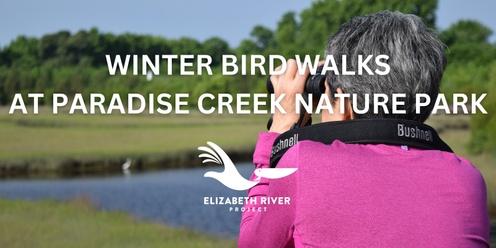 Winter Bird Walks at Paradise Creek Nature Park
