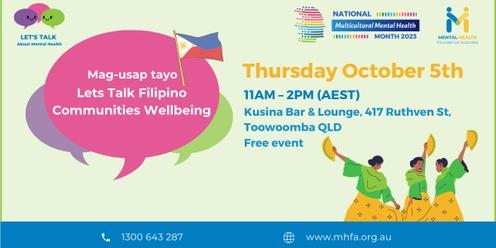 Let's Talk Filipino Communities Wellbeing