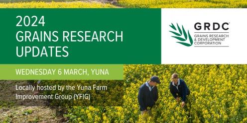 2024 GRDC Grains Research Update, Yuna