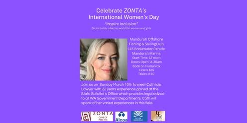 ZONTA INTERNATIONAL WOMEN'S DAY LUNCHEON