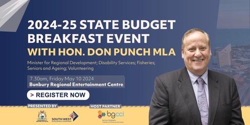2024-25 State Budget Breakfast with Don Punch MLA