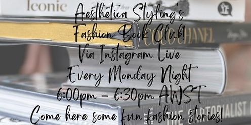 Fashion Book Club For Men and Women - Every Monday Night Via Instagram Live 