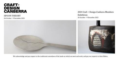 EXHIBITION OPENING | 2024 Craft + Design Canberra Members Exhibition + Spoon Theory