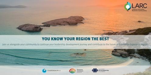 Esperance: Leading Australian Resilient Communities: An afternoon of leadership, conversation and community connections
