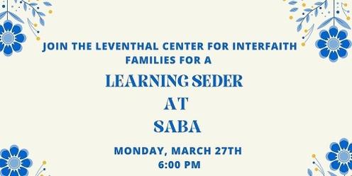 Learning Seder at Saba 