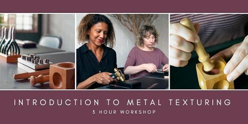Introduction to Silversmithing @ West End - (Metal Texturing - Jewellery Making)