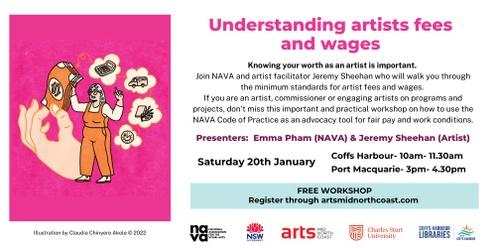 Understanding artists fees and wages- a NAVA presentation in Coffs Harbour