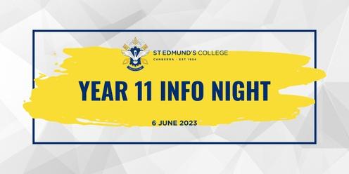 Year 11 Information Night - Students of 2024