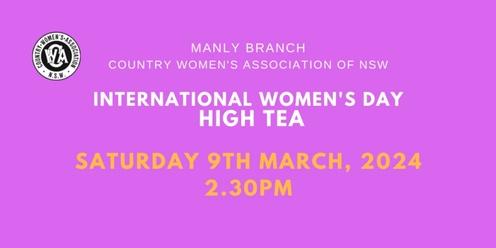 Manly CWA International Women's Day High Tea