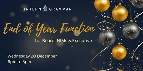 End of Year Function for Board, NIMs, Executive