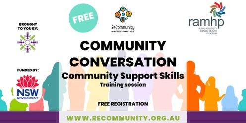 Community Conversations: Community Support Training with RAMHP